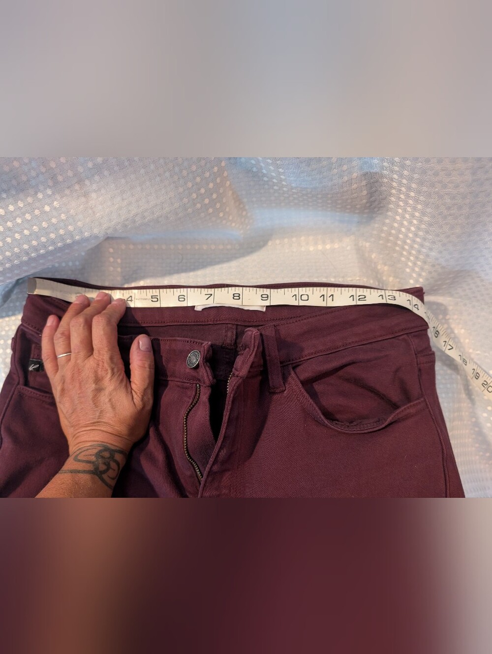 Kancan Women's Burgundy Ankle Pants - Size 31